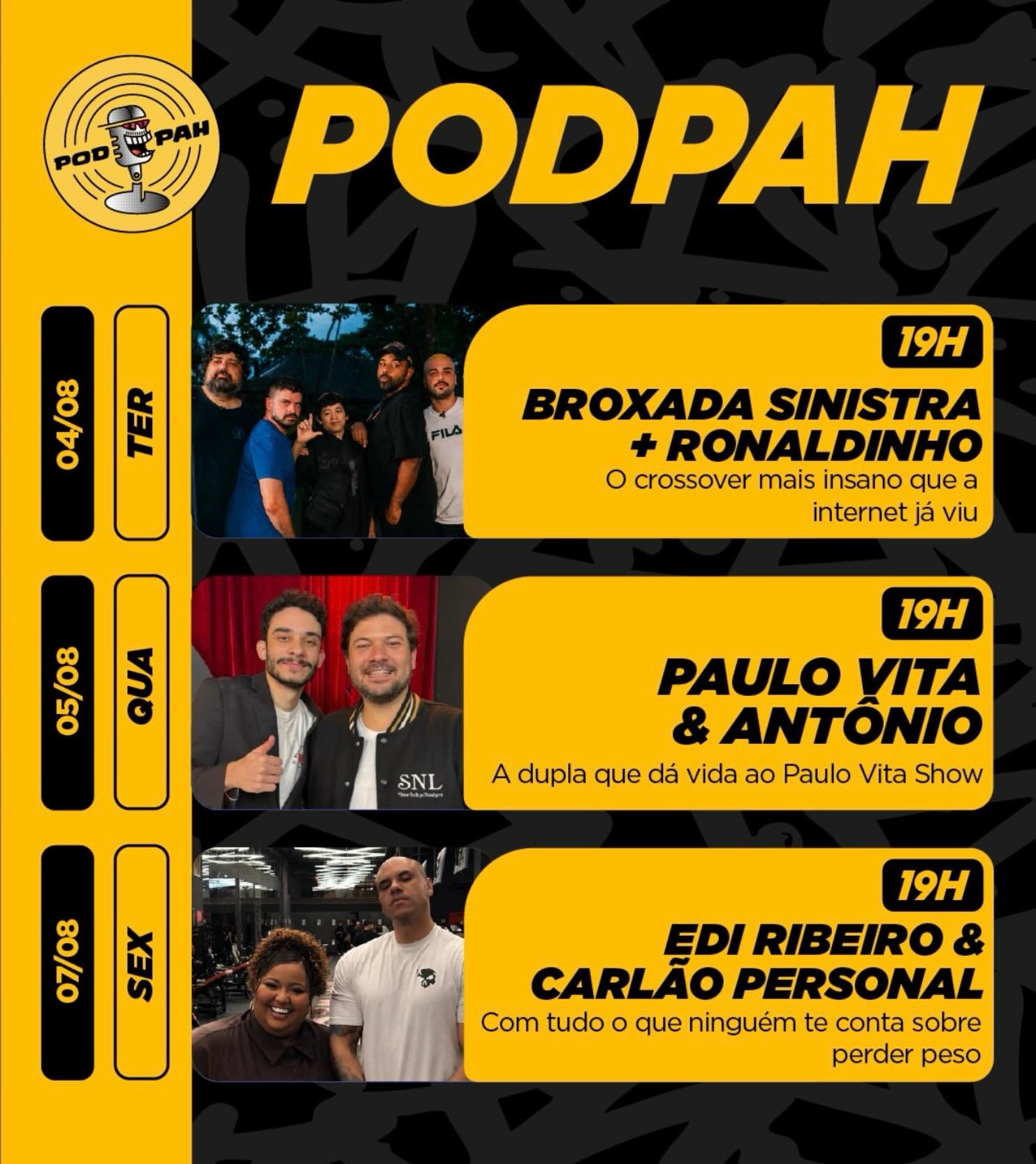 Com o maior orgulho do mundo oficialmente:

Minha primeira participação no maior podcast do mundo do